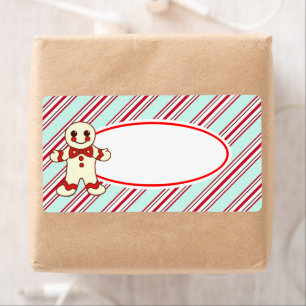 Pfefferminz-Weihnachtsplätzchen-Etiketten