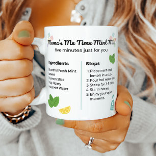 Pfefferminz-Zitronen-Tee-Moment für Mama  Kaffeetasse