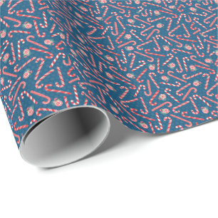Pfefferminz-Zuckerrohr-Weihnachtsverpackungspapier Geschenkpapier