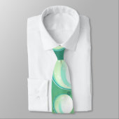 Pfefferminzaqua, grüne Bläschen Krawatte (Gebunden)