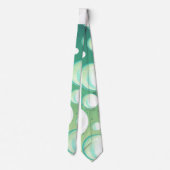 Pfefferminzaqua, grüne Bläschen Krawatte (Rückseite)