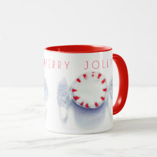 Pfefferminzbonbon "HAPPY MERRY JOLLY" Combo-Tasse Tasse