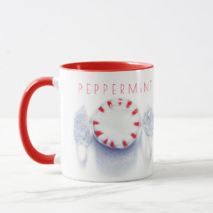 Pfefferminzbonbon Kombi-Tasse + Text Tasse