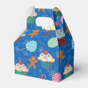 Pfefferminzbonbons, Lebkuchen Mann und Tasse Kuche Geschenkschachtel