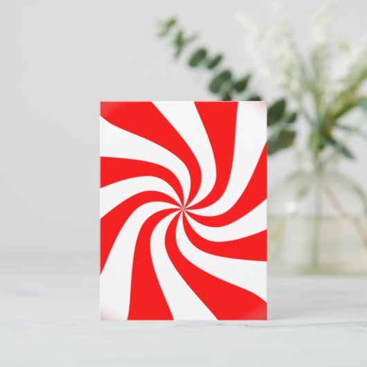 Pfefferminzbonbons Postkarte (Stehend Vorderseite)