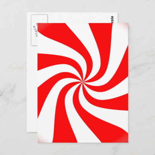 Pfefferminzbonbons Postkarte (Vorne/Hinten)