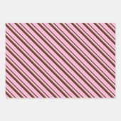 Pfefferminzbonbons, rot, grün, rosa  geschenkpapier set (Vorderseite 3)