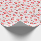 Pfefferminzbonbons und inspirierende Worte Geschenkpapier (Ecke)