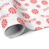 Pfefferminzbonbons und inspirierende Worte Geschenkpapier (Rolleneckpunkt)