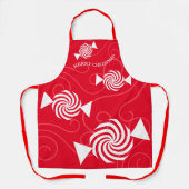 Pfefferminzbonbons Wirbel Weihnachtsgebäck Schürze (Vorderseite)