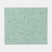 Pfefferminzcreme Cceladon hellgrün grau Fleecedecke (Vorderseite (Horizontal))