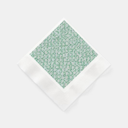 Pfefferminzcreme Cceladon hellgrün grau Serviette (Ecke)