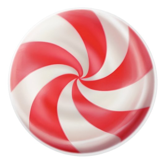 Pfefferminze Keramikknauf (Vorderseite)