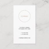 Pfefferminze Visitenkarte (Rückseite)