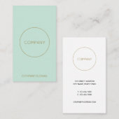 Pfefferminze Visitenkarte (Vorne/Hinten)