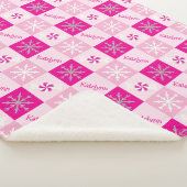 Pfefferminzen und Schneeflocken hinzufügen Sherpadecke (3/4)