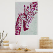 Pfefferminzgiraffen Poster (Küche)