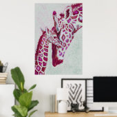 Pfefferminzgiraffen Poster (Heimbüro)