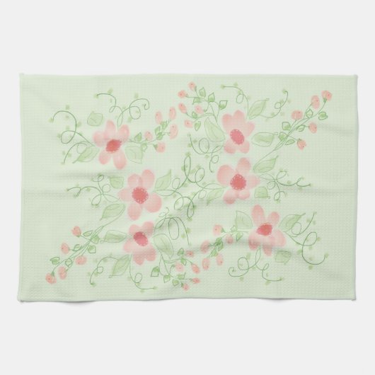 Pfefferminzgrün Geschirrtuch (Horizontal)