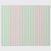 Pfefferminzgrün, rosa und weiße Streifen aus Süßig Geschenkpapier (Flach)