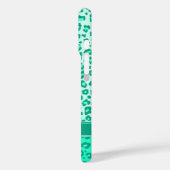 Pfefferminzmonogramm aus Leopard Case-Mate iPhone Hülle (Rückseite / Links)