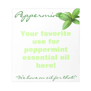 Pfefferminzöl Notizblock