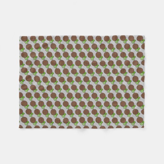 Pfefferminzpartei Fleecedecke (Vorderseite (Horizontal))