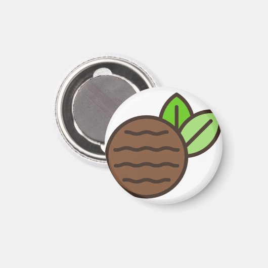 Pfefferminzpartei Magnet (Vorderseite/Rückseite)