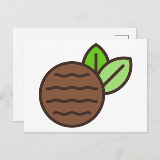 Pfefferminzpartei Postkarte (Vorne/Hinten)