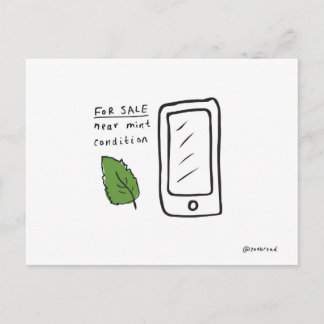 Pfefferminzpostkarte Postkarte