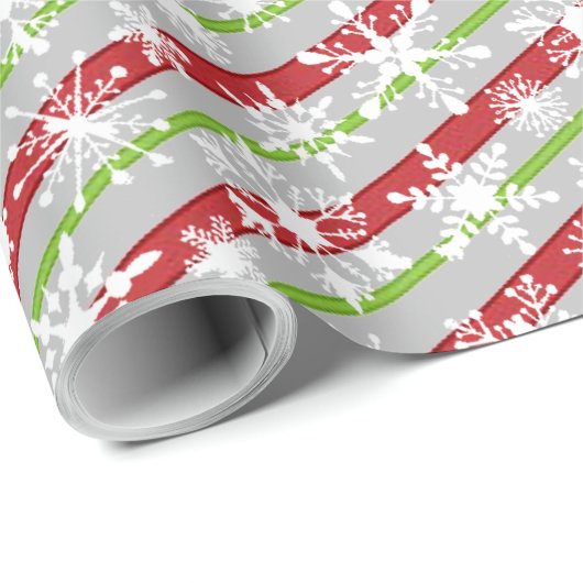 Pfefferminzstreifen, personalisiertes Packpapier (Rolleneckpunkt)