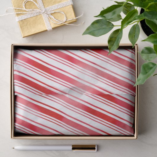 Pfefferminzstreifen Seidenpapier (Geschenk)