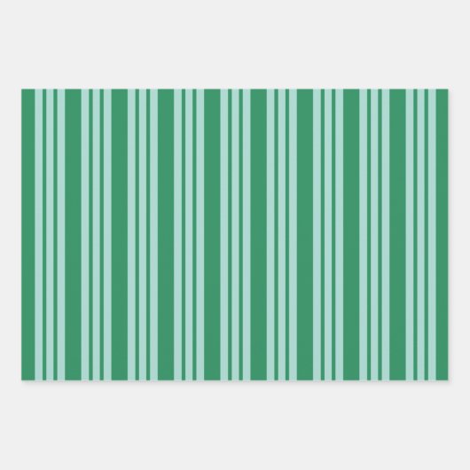 Pfefferminzstreifen-Umschlagpapier Geschenkpapier Set (Vorderseite 3)