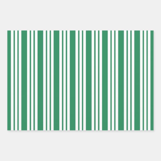 Pfefferminzstreifen-Umschlagpapier Geschenkpapier Set (Vorderseite 2)