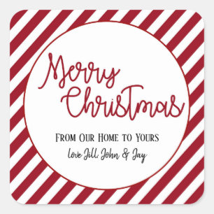 Pfefferminzstreifen vom und zum Aufkleber