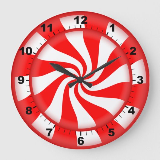 Pfefferminzsuhr Große Wanduhr (Vorderseite)