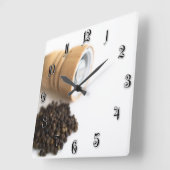 Pfeffermühle Quadratische Wanduhr (Winkel)