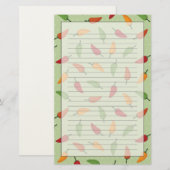Pfeffermuster aus Chili Briefpapier (Vorne/Hinten)