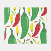 Pfeffermuster aus Chili Fleecedecke (Vorderseite (Horizontal))