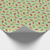 Pfeffermuster aus Chili Geschenkpapier (Ecke)