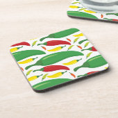 Pfeffermuster aus Chili Getränkeuntersetzer (Linke Seite)