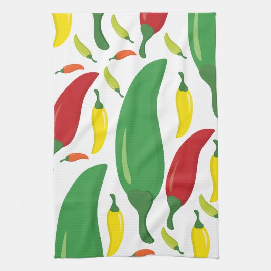 Pfeffermuster aus Chili Handtuch (Vertikal)