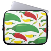 Pfeffermuster aus Chili Laptopschutzhülle (Vorderseite)