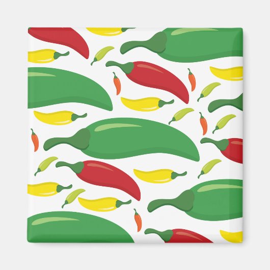 Pfeffermuster aus Chili Magnet (Vorne)