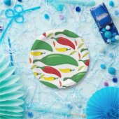 Pfeffermuster aus Chili Pappteller (Party)