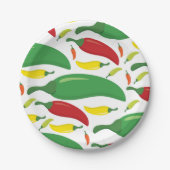 Pfeffermuster aus Chili Pappteller (Vorderseite)