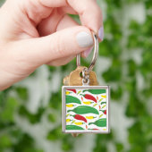 Pfeffermuster aus Chili Schlüsselanhänger (Hand)