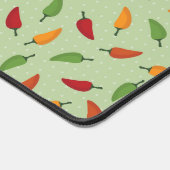 Pfeffermuster aus Chili Schreibtischunterlage (Ecke)