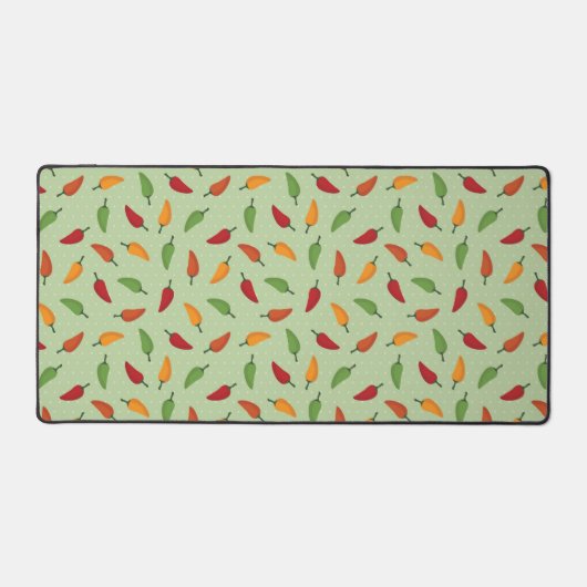 Pfeffermuster aus Chili Schreibtischunterlage (Vorderseite)