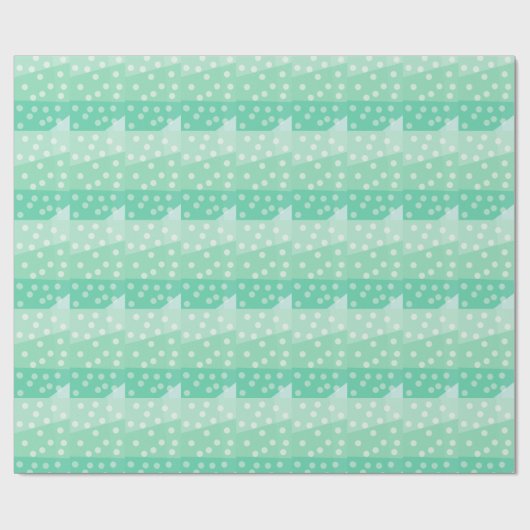 Pfefferpapier für grüne Punkte und Punkte Geschenkpapier (Flach)